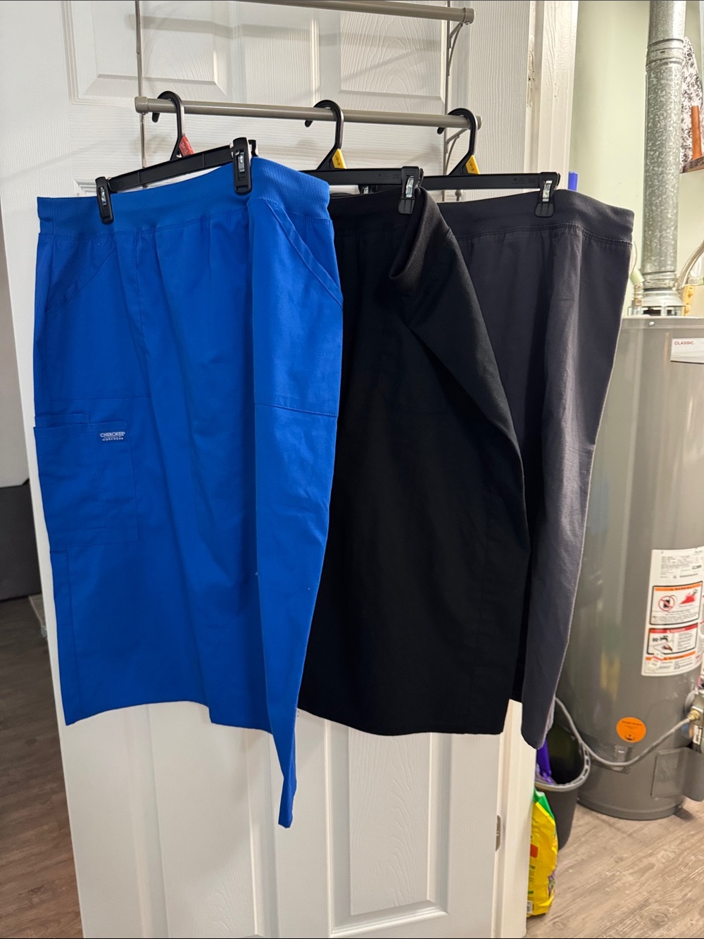 Cherokee Blue and Black Women's Scrub Skirts